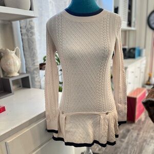Chanel Authentic Cruise 2013 Cable Knit Pleplum Top